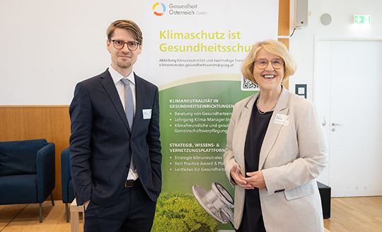 Alexander Degelsegger (Gesundheitsministerium, Leitung Sektion X) und Ruperta Lichtenecker (GÖG). © Monika Fellner